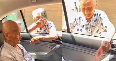 「買點好吃的」，96歲妹妹塞200元錢給101歲哥哥告別，話音未落兩人已淚目：這輩子最後一次見面（有影）