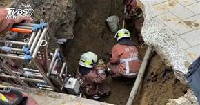 下水道施工遭土埋 工人受困3小時尋獲亡