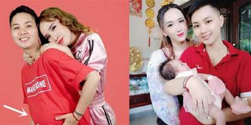 越南首例「變性人爸爸順利產子」，孩子滿月，夫妻倆在家大擺宴席慶祝